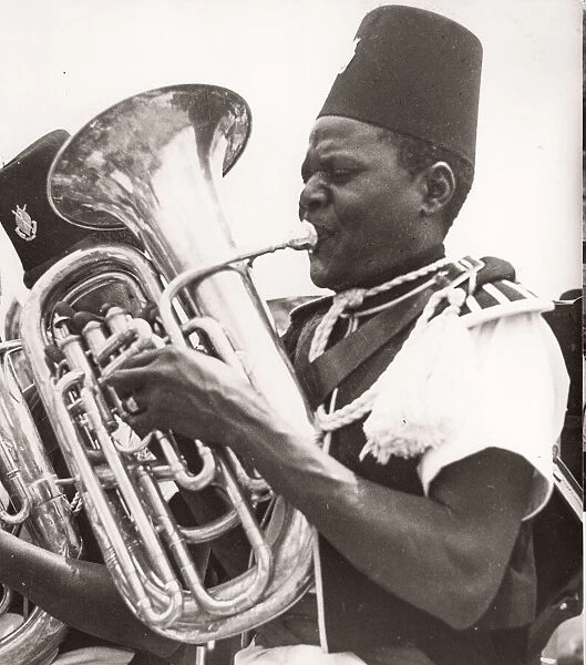1940s East Africa army - bandsman musician