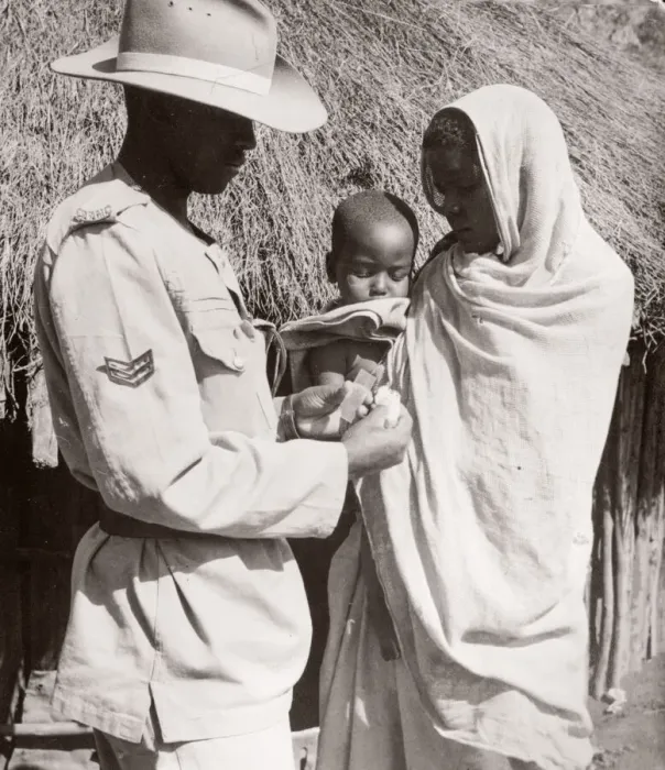 Framed Print : 1940s East Africa - army medical orderly Kenya Framed Print : 1940s East Africa - army medical orderly Kenya