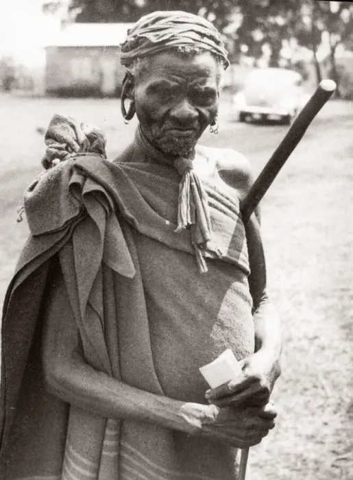 Framed Print : 1940s East Africa elderly Kikuyu man, Kiamba reserve Framed Print : 1940s East Africa elderly Kikuyu man, Kiamba reserve