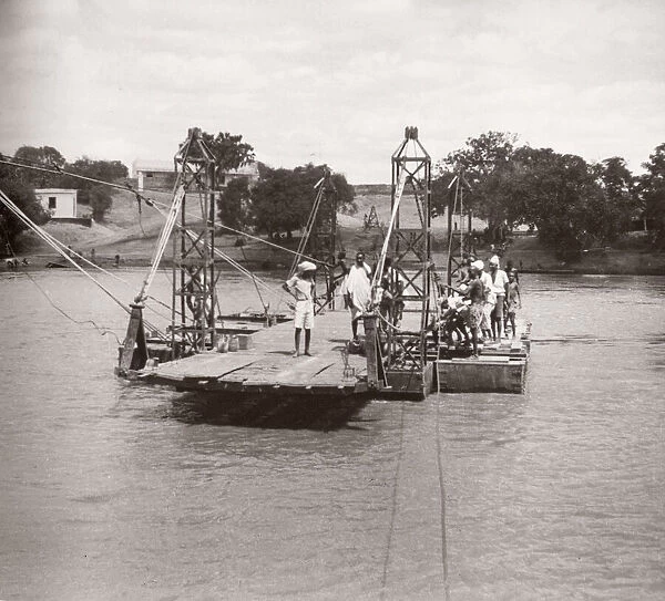 1940s East Africa - ferry Juba river, Bardera, Somalia