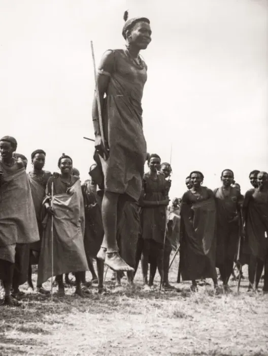 Framed Print : 1940s East Africa Kenya Msai tribe warriors Framed Print : 1940s East Africa Kenya Msai tribe warriors
