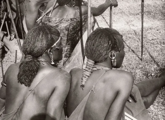 Framed Print : 1940s East Africa Kenya Msai tribe warriors Framed Print : 1940s East Africa Kenya Msai tribe warriors