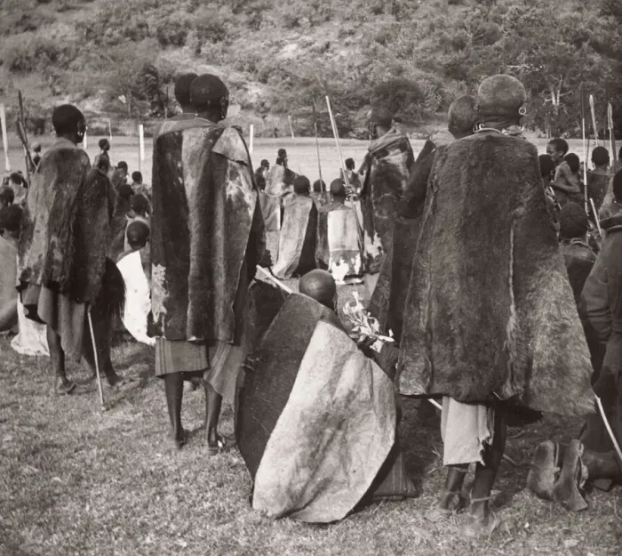 Framed Print : 1940s East Africa Kenya Msai tribe warriors Framed Print : 1940s East Africa Kenya Msai tribe warriors
