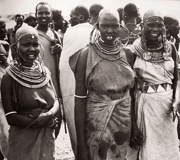 1940s East Africa Kenya Msai tribe women