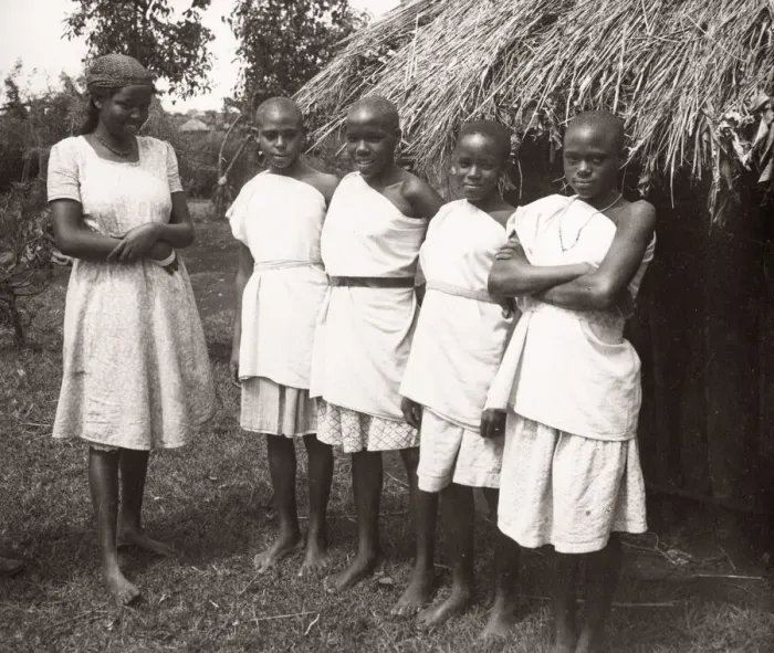 Framed Print : 1940s East Africa - Kikuyu children Kenya Framed Print : 1940s East Africa - Kikuyu children Kenya