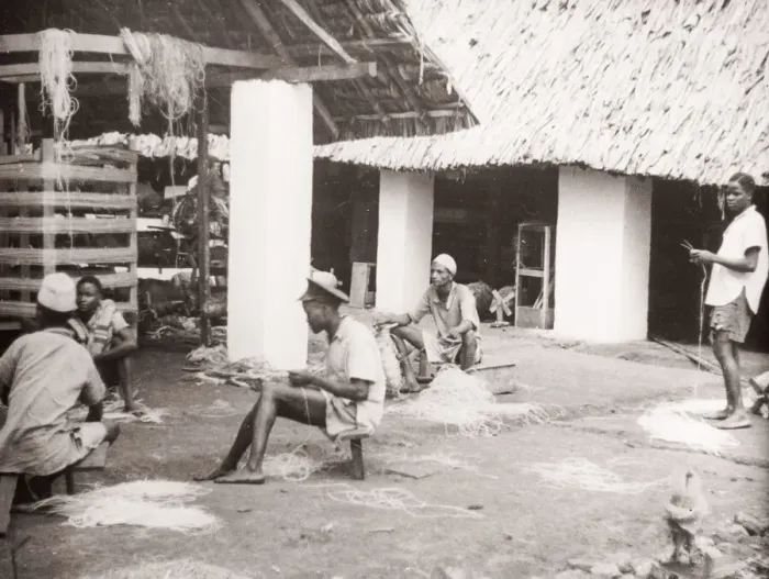 Framed Print : 1940s East Africa - making sisal, Kenya Framed Print : 1940s East Africa - making sisal, Kenya
