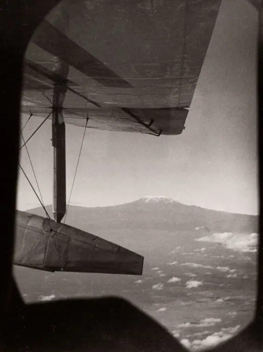 Framed Print : 1940s East Africa - seaplane above Mount Kilimanjiro Framed Print : 1940s East Africa - seaplane above Mount Kilimanjiro