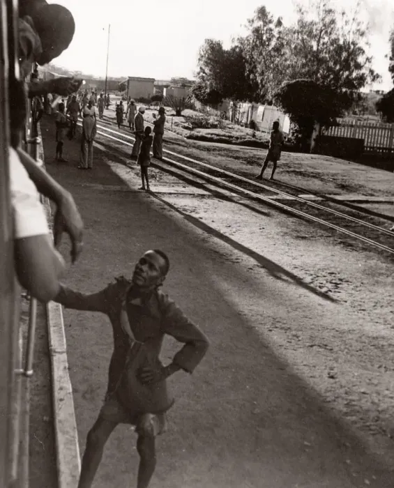 Framed Print : 1940s East Africa - train station in Kenya Framed Print : 1940s East Africa - train station in Kenya