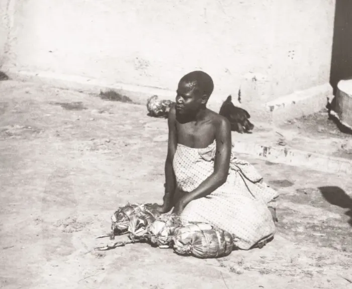 Framed Print : 1940s East Africa - Uganda - street market Mbarara Framed Print : 1940s East Africa - Uganda - street market Mbarara