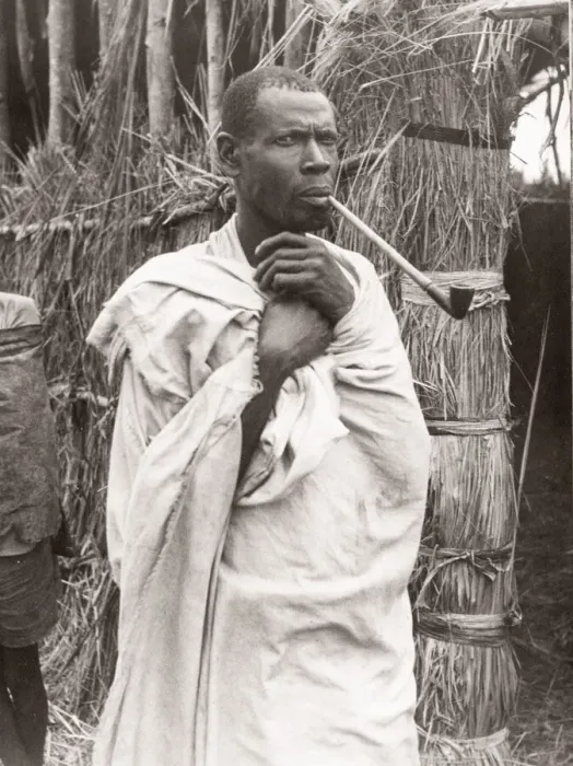 Framed Print : 1940s East Africa - Uganda - a village herdsman Framed Print : 1940s East Africa - Uganda - a village herdsman