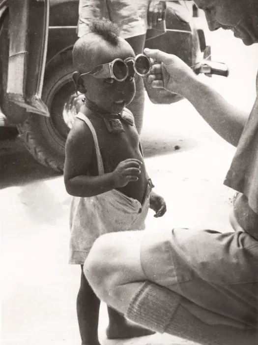Framed Print : 1940s East Africa - young Somali boy with glasses Framed Print : 1940s East Africa - young Somali boy with glasses