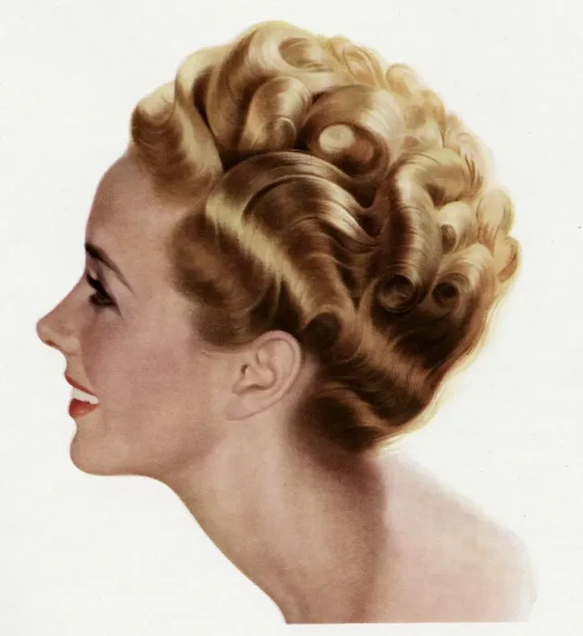Framed Print : 1940S hairstyle Framed Print : 1940S hairstyle