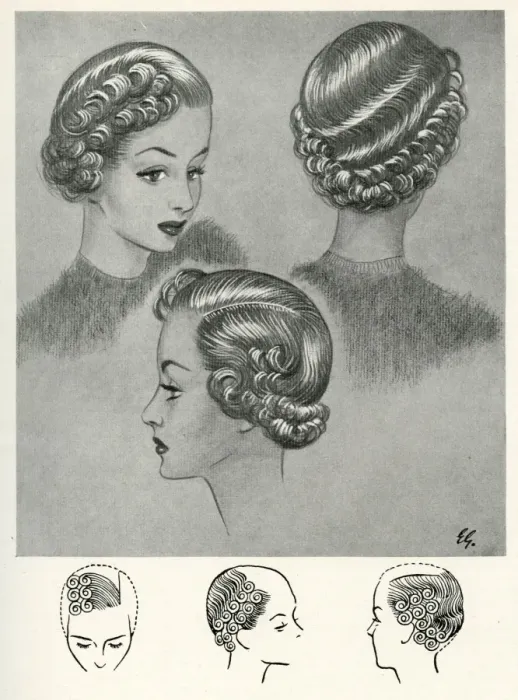 Framed Print : 1940s hairstyles Framed Print : 1940s hairstyles