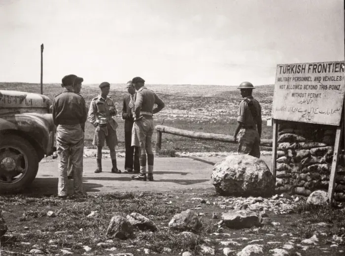 Framed Print : 1943 - border crossing between Syria and Turkey Framed Print : 1943 - border crossing between Syria and Turkey