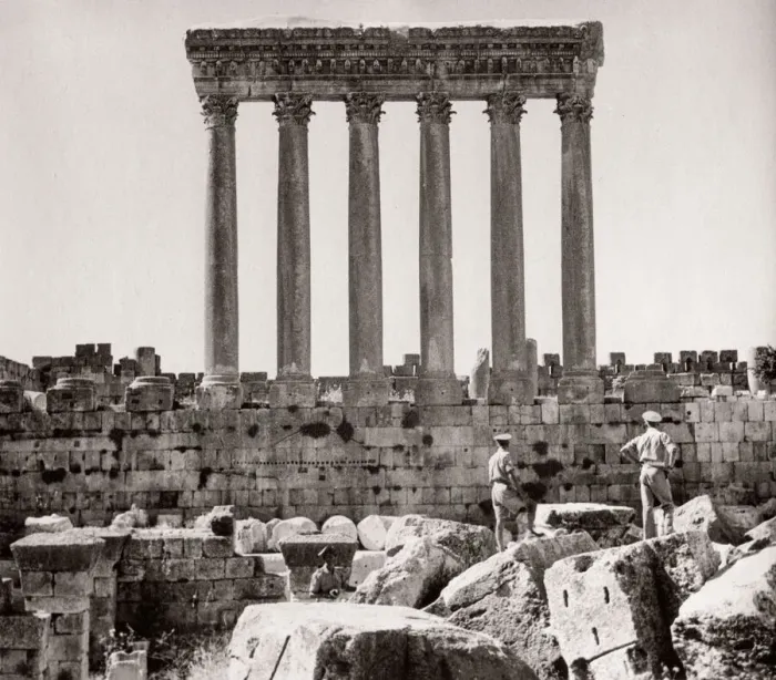 Framed Print : 1943 Lebanon Temple of Jupiter Baalbek Ba albek Framed Print : 1943 Lebanon Temple of Jupiter Baalbek Ba albek