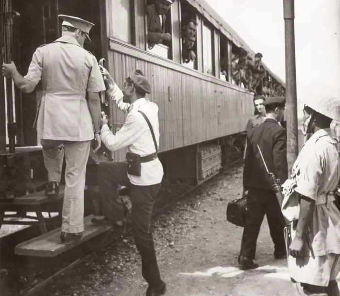 Framed Print : 1943 Middle East Syria refugees from Europe Taurus Express Framed Print : 1943 Middle East Syria refugees from Europe Taurus Express