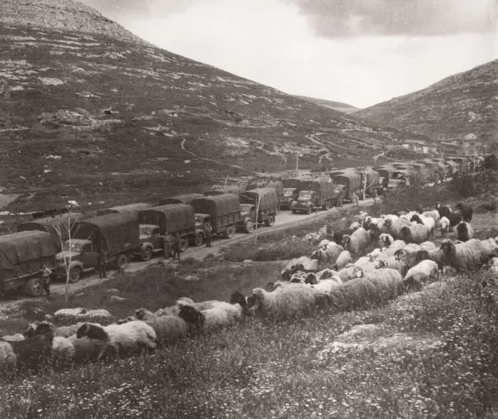Framed Print : 1943 - supply convoy close to Syria, Turkey border Framed Print : 1943 - supply convoy close to Syria, Turkey border