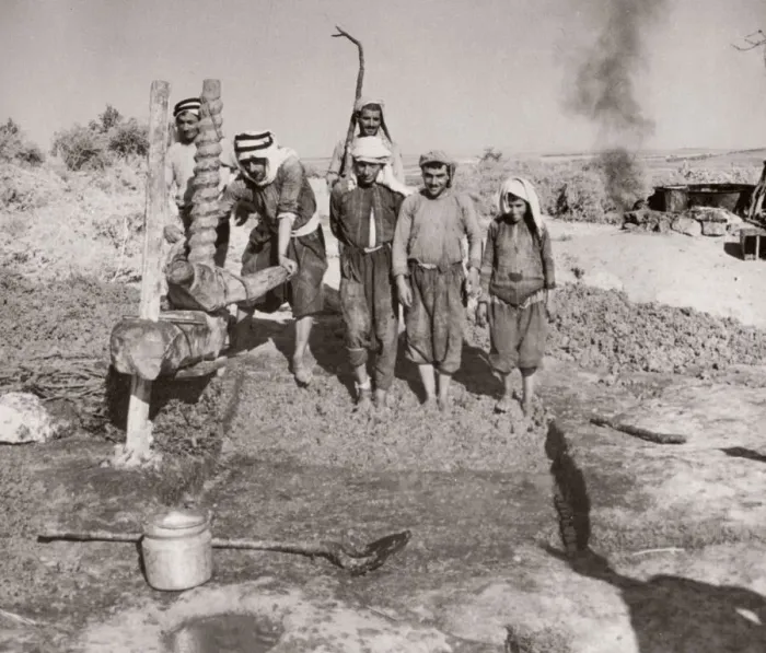 Framed Print : 1943 Syria - boiling grapes to made Arak liqour Framed Print : 1943 Syria - boiling grapes to made Arak liqour