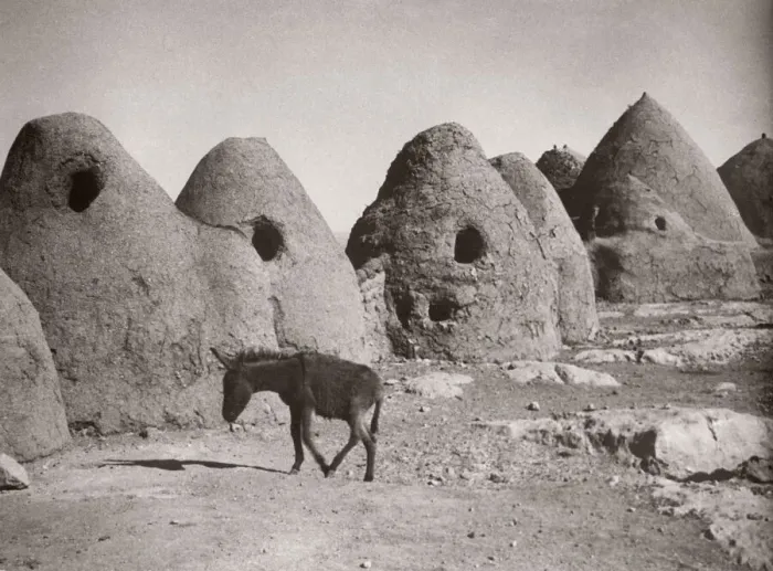 Framed Print : 1943 Syria village with traditional mud beehive houses Framed Print : 1943 Syria village with traditional mud beehive houses