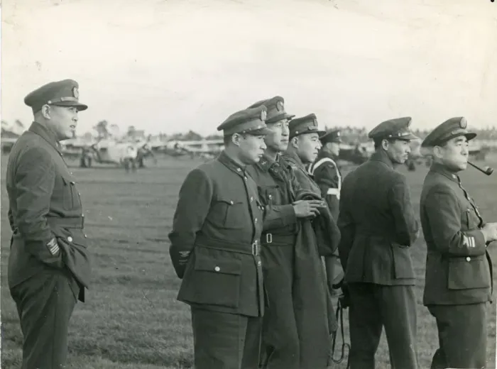 Framed Print : 1945 Farnborough Air Show. The Chinese Military Air Mission Framed Print : 1945 Farnborough Air Show. The Chinese Military Air Mission