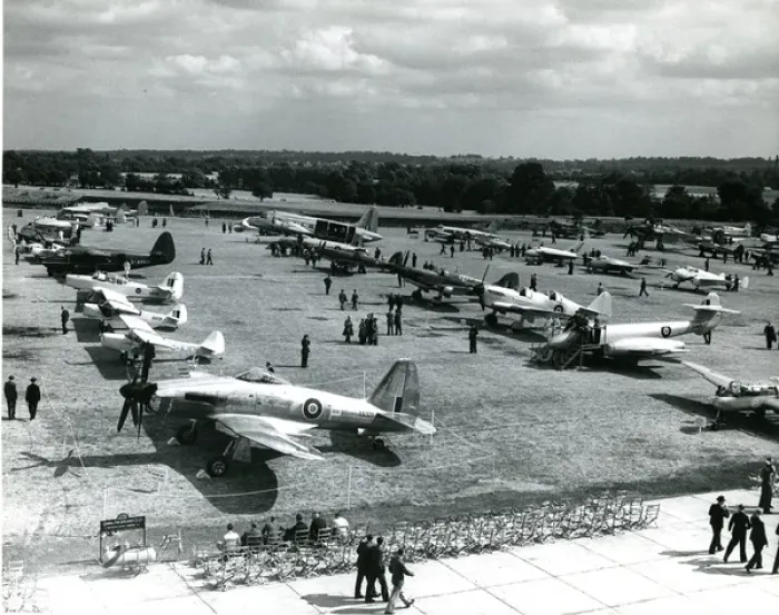 Framed Print : 1947 Royal Aeronautical Society Garden Party at Radlett Framed Print : 1947 Royal Aeronautical Society Garden Party at Radlett