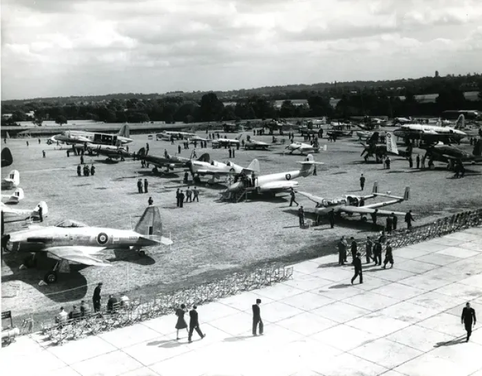 Framed Print : 1947 Royal Aeronautical Society Garden Party at Radlett Framed Print : 1947 Royal Aeronautical Society Garden Party at Radlett