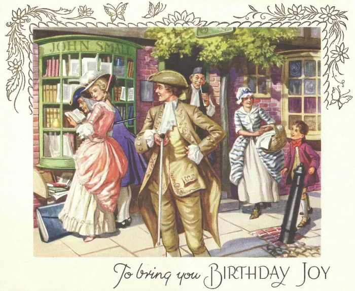 Framed Print : 1950s Birthday Card Framed Print : 1950s Birthday Card