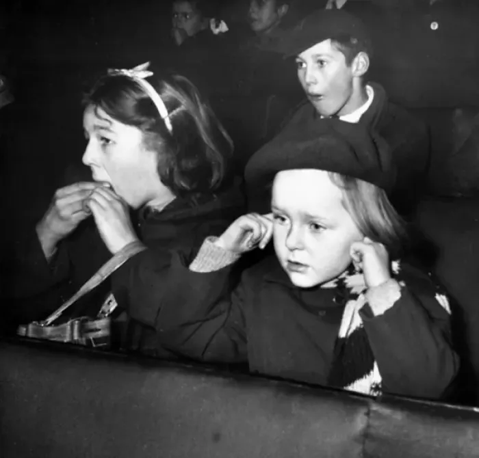 Framed Print : 1950s Cinema - Childrens Saturday Matinee Framed Print : 1950s Cinema - Childrens Saturday Matinee
