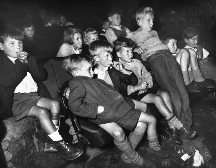 Framed Print : 1950s Cinema - Childrens Saturday Matinee Framed Print : 1950s Cinema - Childrens Saturday Matinee