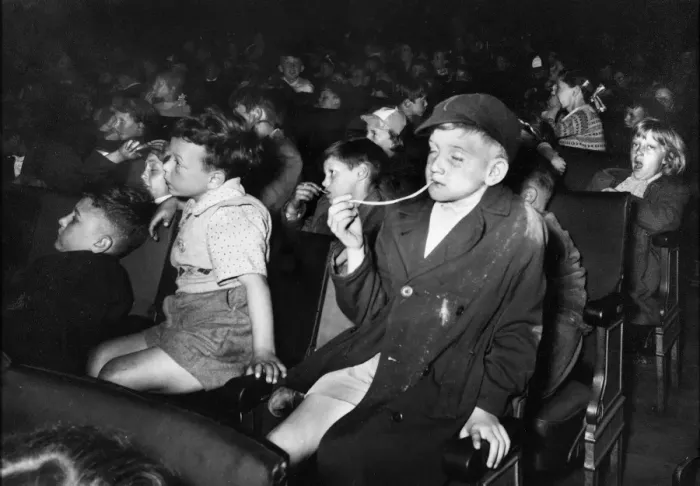 Framed Print : 1950s Cinema - Childrens Saturday Matinee Framed Print : 1950s Cinema - Childrens Saturday Matinee