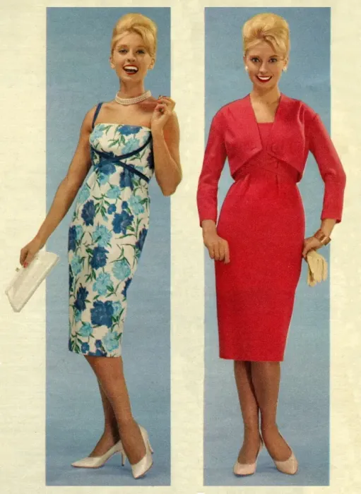 Framed Print : 1950s fashionable dresses Framed Print : 1950s fashionable dresses