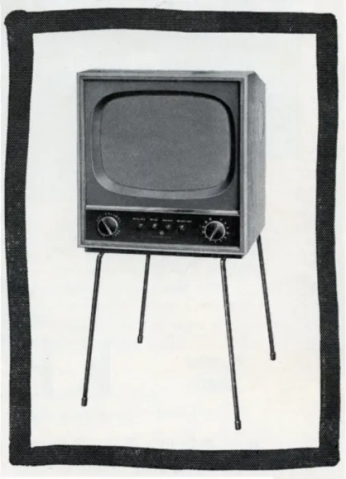 Framed Print : 1950s television set Framed Print : 1950s television set