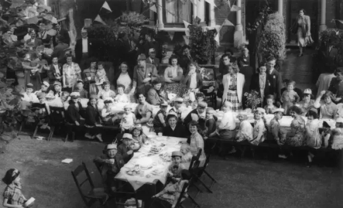 Framed Print : 1953 Coronation street party Framed Print : 1953 Coronation street party