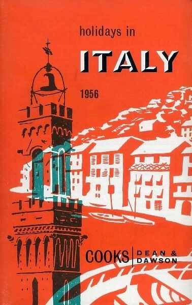 Italy. Thomas Cook Brochure Cover - Italy. Date: 1956