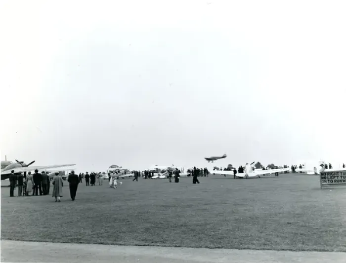 Framed Print : The 1956 Royal Aeronautical Society Garden Party at Wisl? Framed Print : The 1956 Royal Aeronautical Society Garden Party at Wisl?