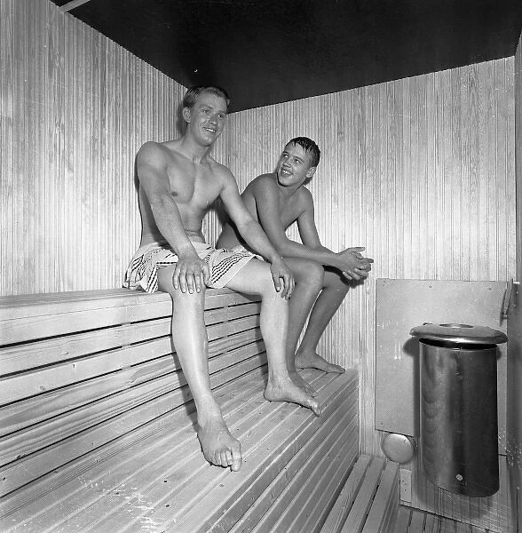 Sauna, Landskrona, 1959 Date: 1959