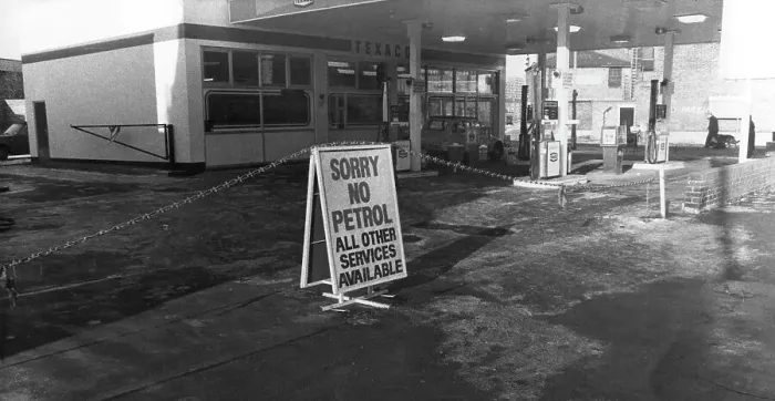Framed Print : 1979 fuel shortage Framed Print : 1979 fuel shortage