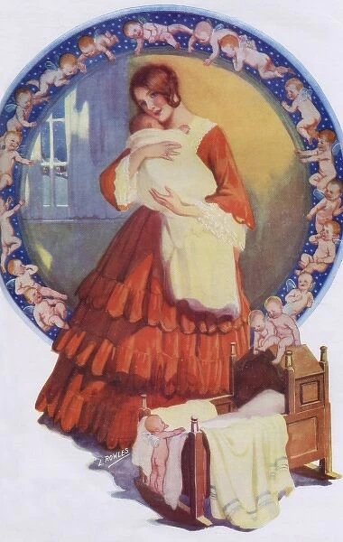19th century mother and baby