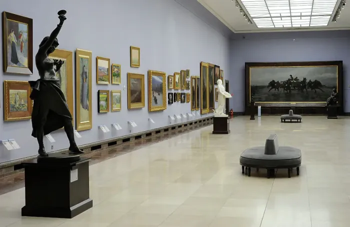 Framed Print : 19th Century Polish Art Gallery (Sukiennice Museum) Framed Print : 19th Century Polish Art Gallery (Sukiennice Museum)
