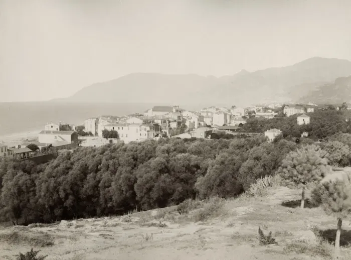 Framed Print : 19th century vintage photograph: Bordighera is a town and comune in the Province of Framed Print : 19th century vintage photograph: Bordighera is a town and comune in the Province of