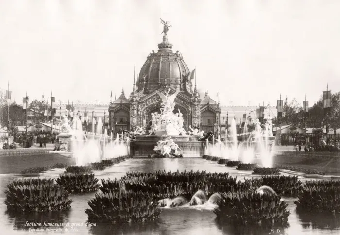 Framed Print : 19th century vintage photograph Paris France - The Exposition Universelle of 1889 was a Framed Print : 19th century vintage photograph Paris France - The Exposition Universelle of 1889 was a