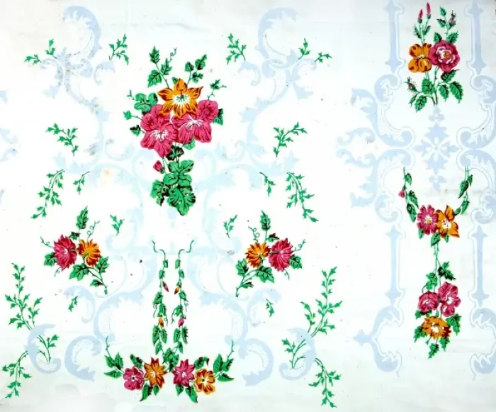 Framed Print : 19th century Wallpaper Framed Print : 19th century Wallpaper