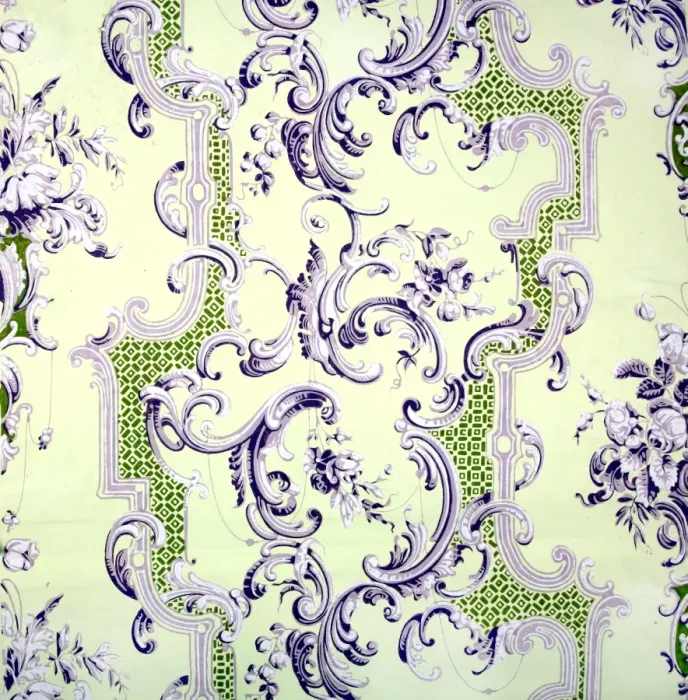 Framed Print : 19th century Wallpaper Framed Print : 19th century Wallpaper