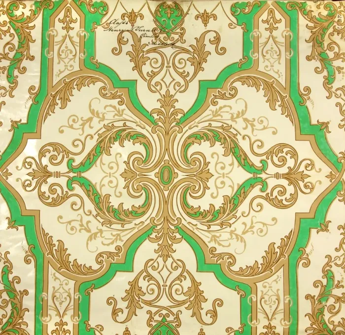 Framed Print : 19th century Wallpaper Framed Print : 19th century Wallpaper