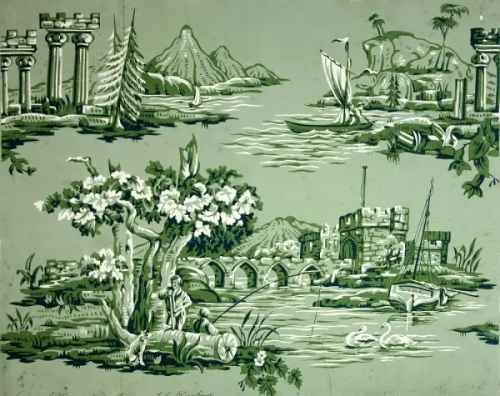 Framed Print : 19th century Wallpaper Framed Print : 19th century Wallpaper