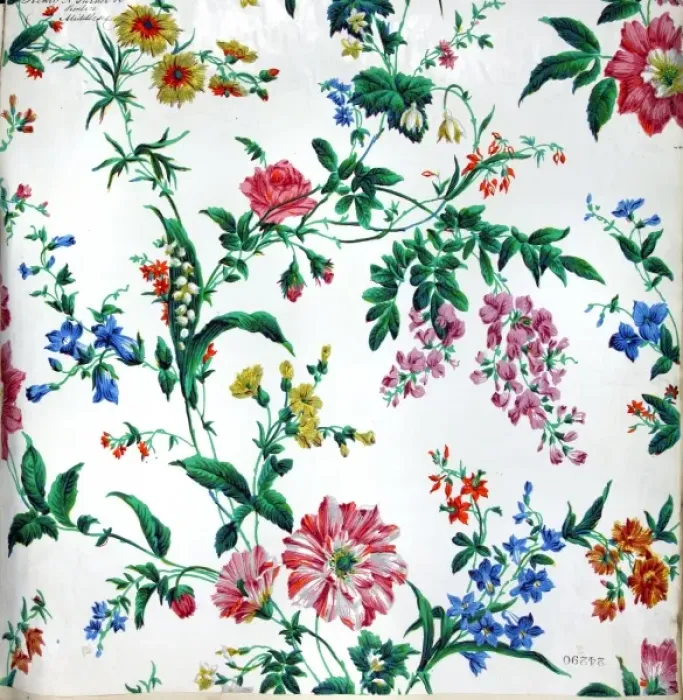 Framed Print : 19th century Wallpaper Framed Print : 19th century Wallpaper