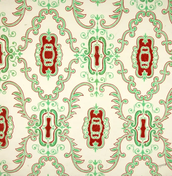 Framed Print : 19th century Wallpaper Framed Print : 19th century Wallpaper