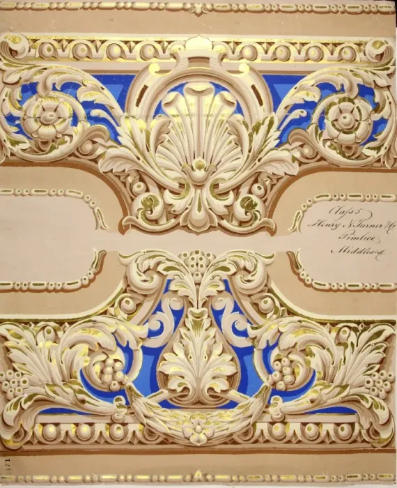 Framed Print : 19th century Wallpaper Framed Print : 19th century Wallpaper