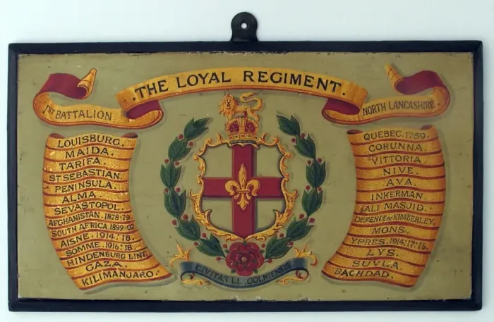 Framed Print : 1st Battalion, The Loyal North Lancashire regimental drum Framed Print : 1st Battalion, The Loyal North Lancashire regimental drum