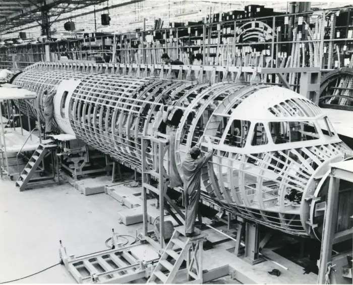 Framed Print : 1st British Aerospace ATP under construction at Woodford Framed Print : 1st British Aerospace ATP under construction at Woodford